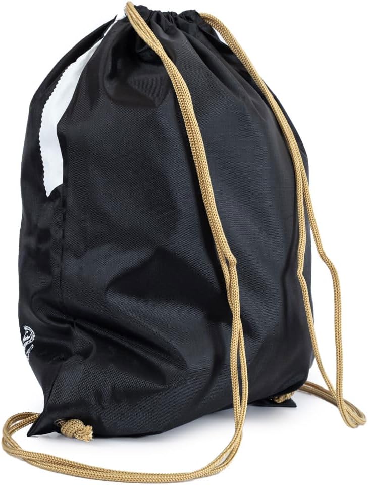 Hypro Unisex's Newcastle Gym Sack-Stripe, Black and White, One Size, Black and White, One Size - Image 2
